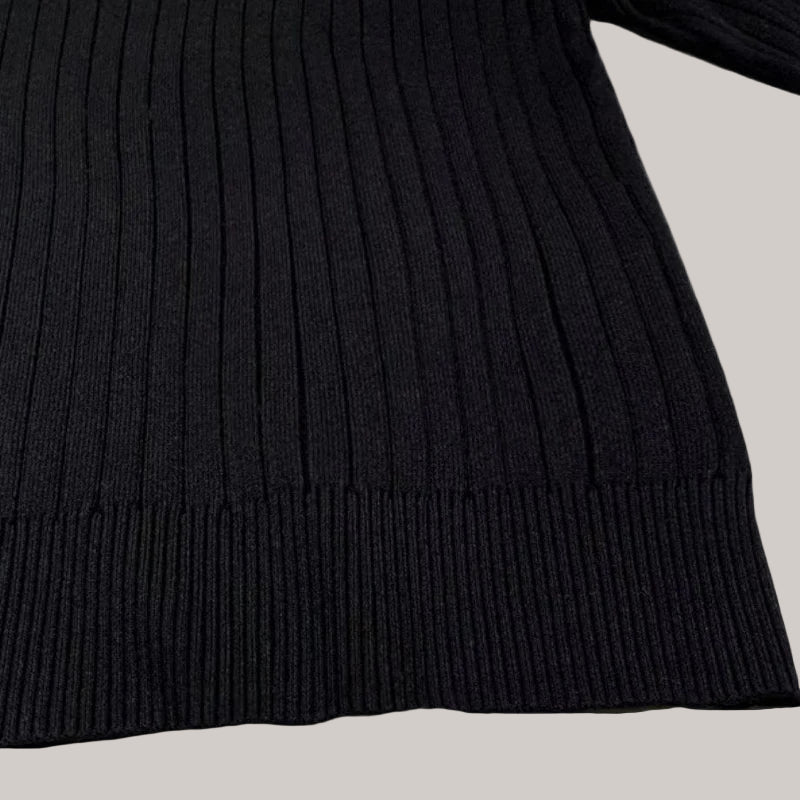 Long Sleeve Knit Polo