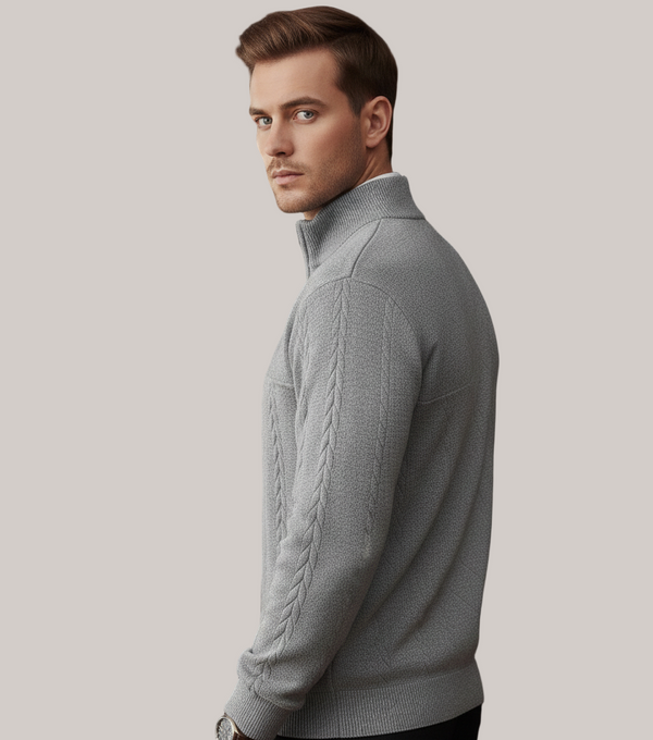 Jacquard Quarter Zip